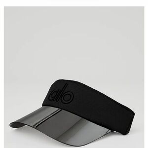 New Authentjc ALO Yoga Black Airlift Solar Visor